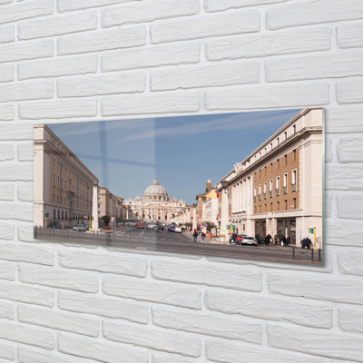 akrylový obraz Katedrála Rome budovy ulice