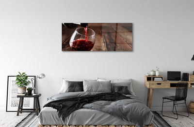akrylový obraz Desky sklenice na víno