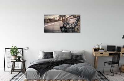 akrylový obraz Most bench