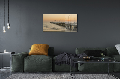 akrylový obraz Gdańsk Sea molo