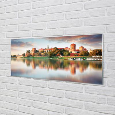 akrylový obraz Krakow hrad řeka