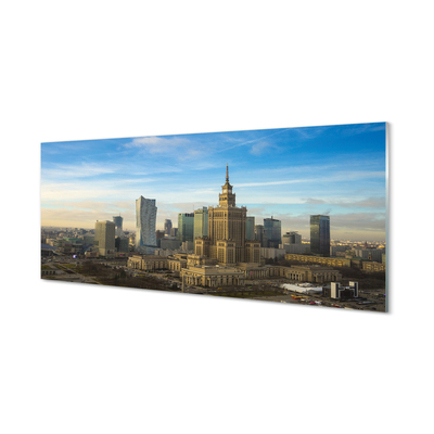 akrylový obraz Panorama Varšava mrakodrapů