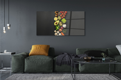 akrylový obraz Citrón avokádo mrkev