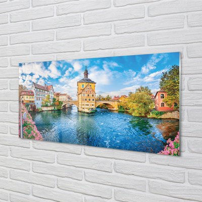 akrylový obraz Německo staré město říční mosty