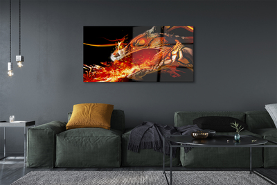 akrylový obraz Ohnivého draka