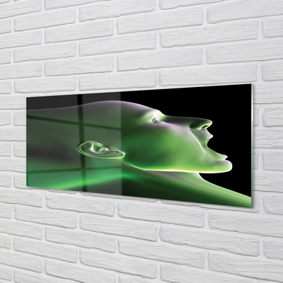 akrylový obraz V čele muž zelenou