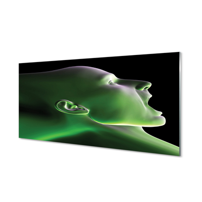 akrylový obraz V čele muž zelenou