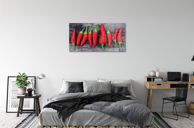 akrylový obraz červené papriky