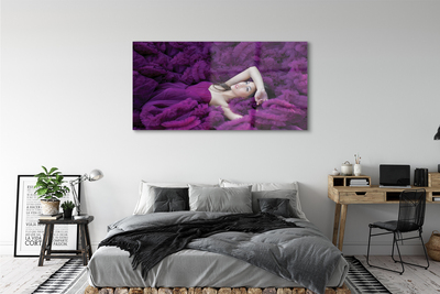 akrylový obraz Žena purple