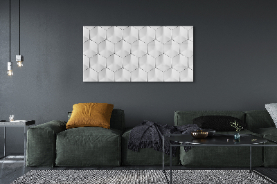 akrylový obraz 3d šestiúhelníky