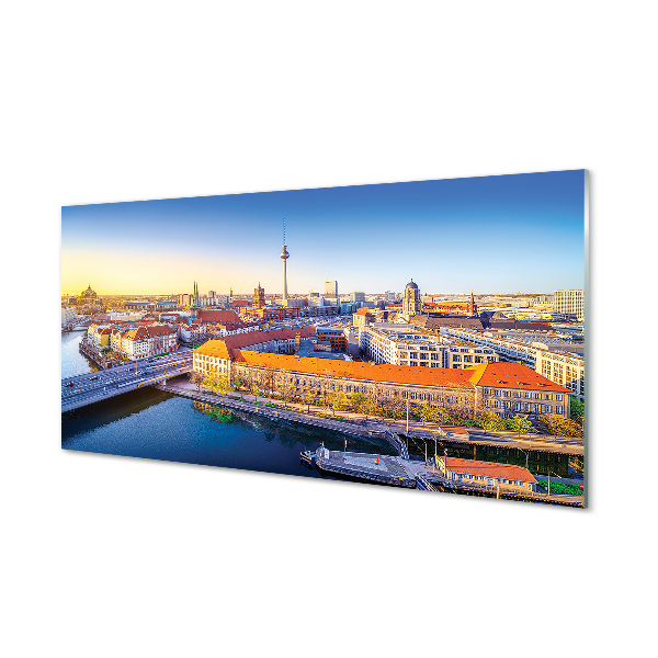 akrylový obraz Berlín říční mosty