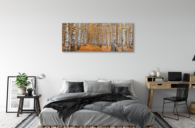 akrylový obraz podzimní stromy
