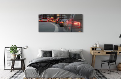 akrylový obraz Auta Cork City pouliční osvětlení