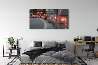 akrylový obraz Auta Cork City pouliční osvětlení