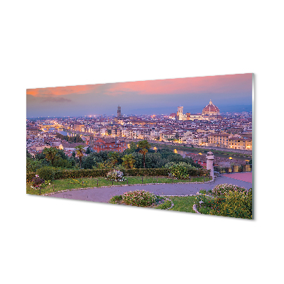 akrylový obraz řeka Itálie Panorama