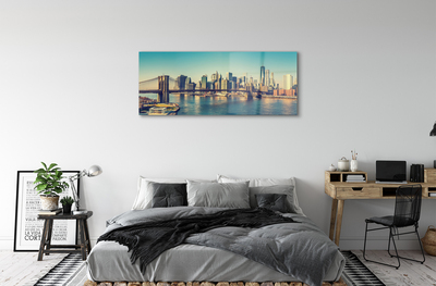 akrylový obraz Panorama bridge river