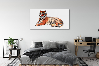 akrylový obraz malované tygr
