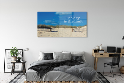 akrylový obraz Beach nebe string