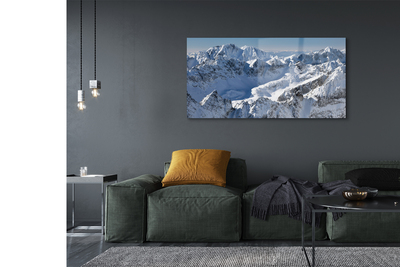 akrylový obraz horské zimní