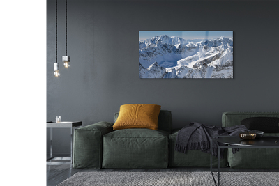 akrylový obraz horské zimní