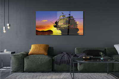 akrylový obraz Sky ship sea