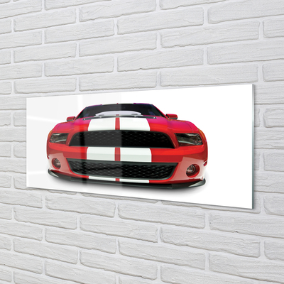 akrylový obraz Červené sportovní auto