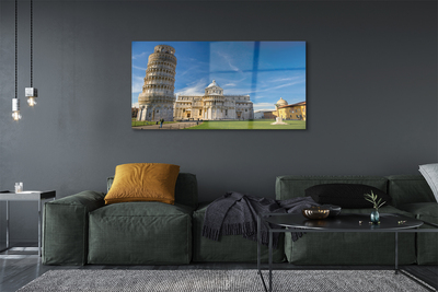 akrylový obraz Italy Šikmá věž katedrály