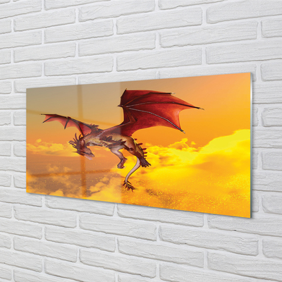 akrylový obraz Zataženo oblohy drak