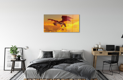 akrylový obraz Zataženo oblohy drak