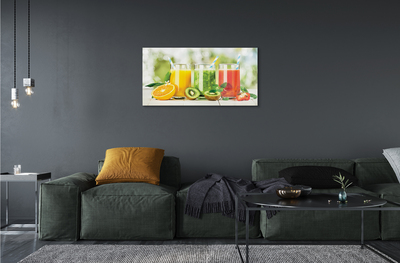 akrylový obraz Koktejly Strawberry Kiwi