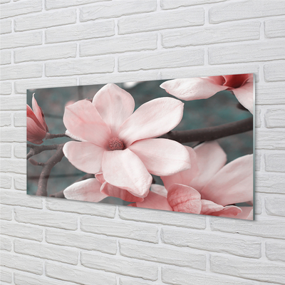 akrylový obraz růžové květy