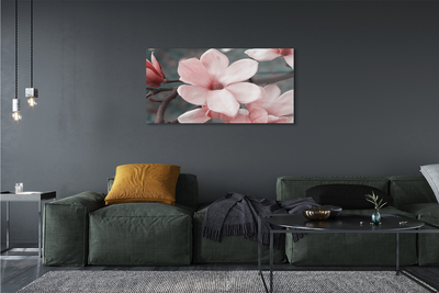 akrylový obraz růžové květy
