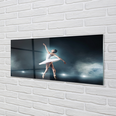 akrylový obraz Bílý balet šaty žena