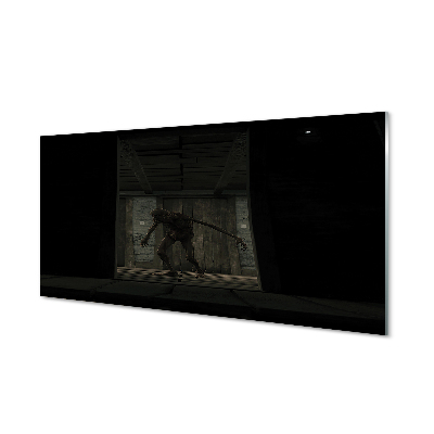 akrylový obraz Zombie tmavá budova