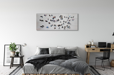 akrylový obraz Lidé pták letu