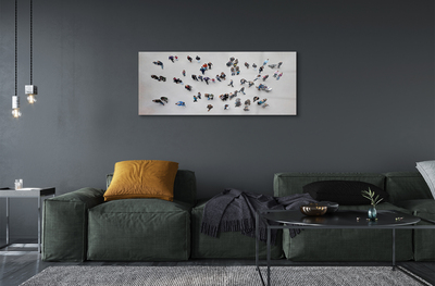 akrylový obraz Lidé pták letu