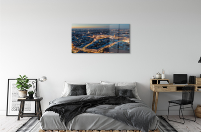 akrylový obraz Krakov noční panorama