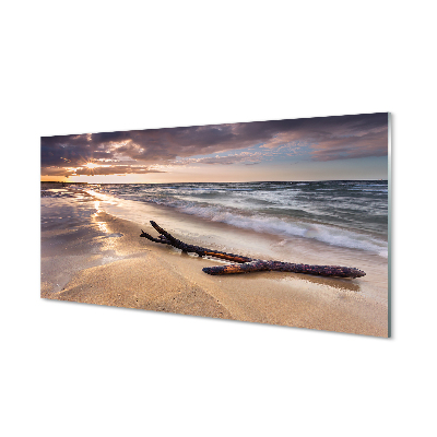akrylový obraz Gdańsk Beach sea sunset