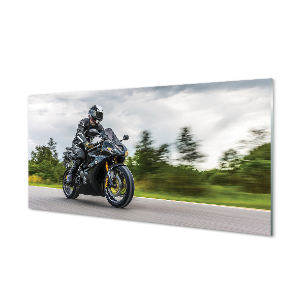 akrylove-obrazy-motocykl-silnice-mraky-nebe