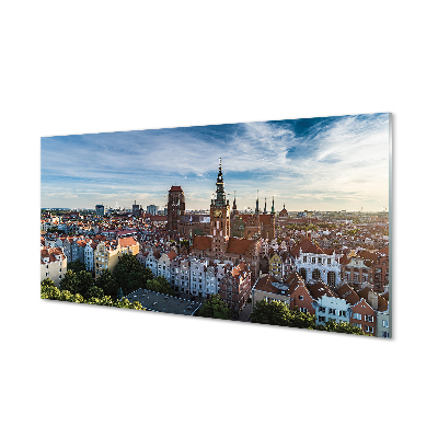 akrylový obraz Gdańsk Panorama kostel