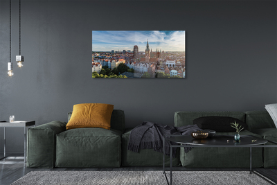 akrylový obraz Gdańsk Panorama kostel