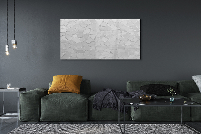 akrylový obraz šedivé polygony