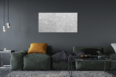 akrylový obraz šedivé polygony