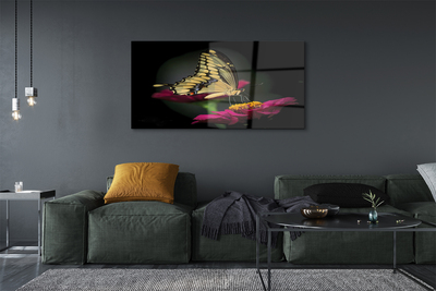 akrylový obraz Motýl na květině