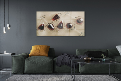 akrylový obraz skleničky na víno