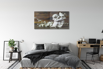 akrylový obraz Spící anděl květiny