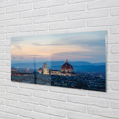 akrylový obraz Itálie katedrála panorama v noci