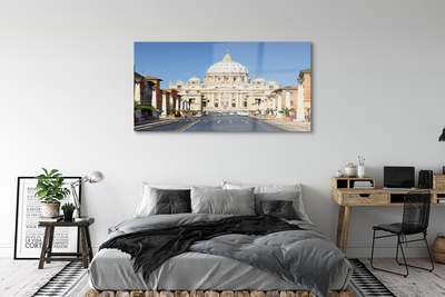akrylový obraz Katedrála Řím ulice budovy