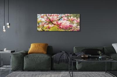akrylový obraz růžová magnolie