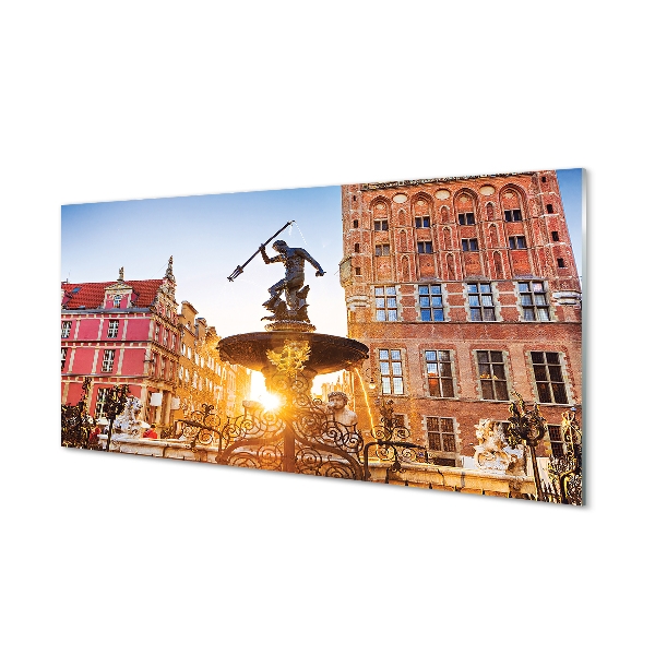 akrylový obraz Gdańsk Memorial Fountain